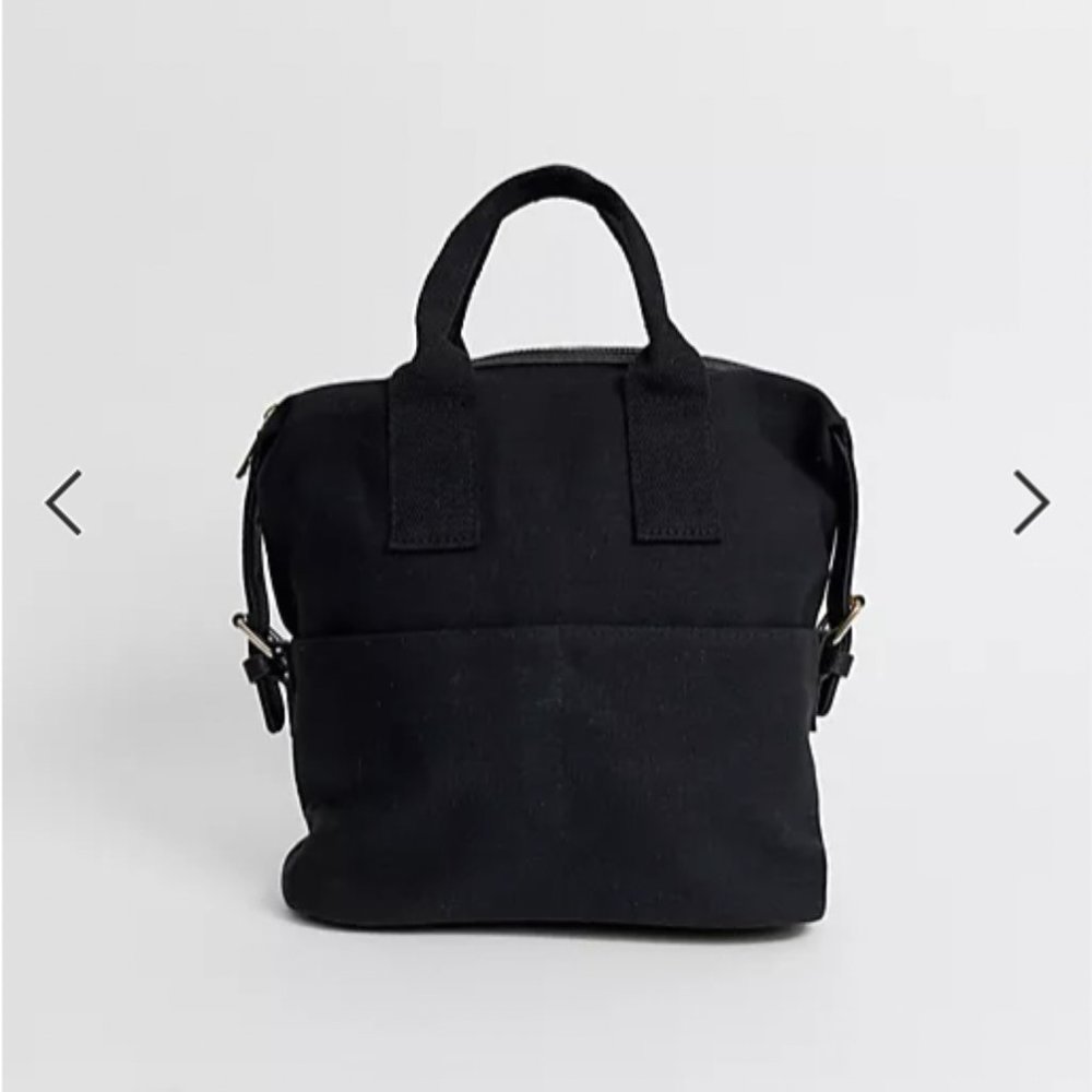 ASOS mini canvas backpack with double handle